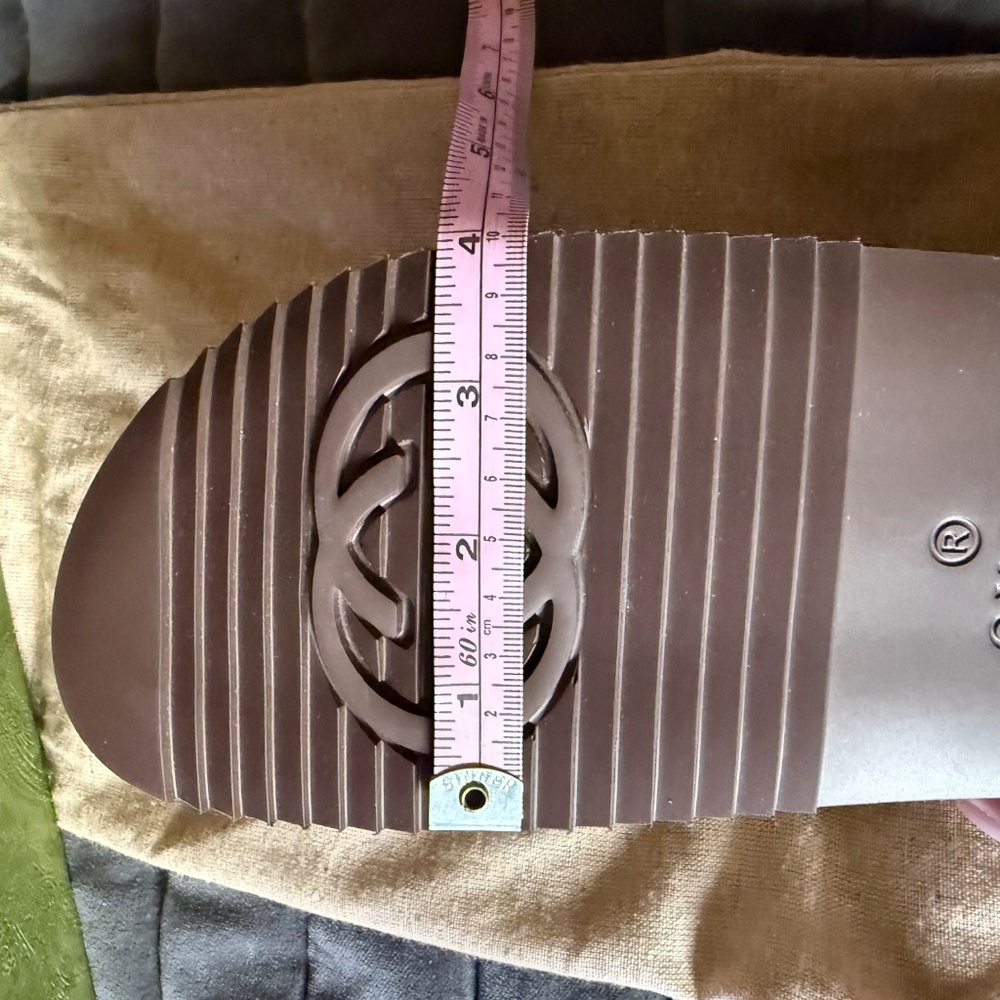 Gucci Beige Brown Logo Horsebit Mules - Picture 6 of 8